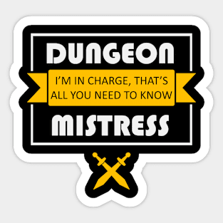 Dungeon Mistress Sticker